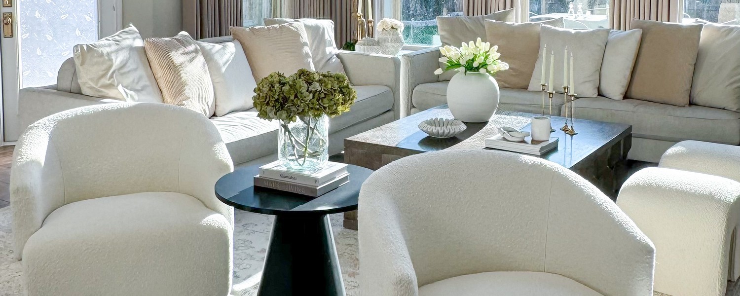 Pollyanne Boucle Swivel Accent Chair- SFV4813A-Living Room